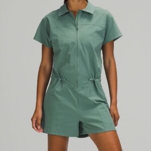 Lululemon stretch rib pocketed romper 8- tidewater